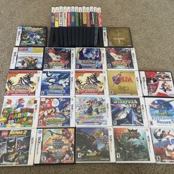 Nintendo 3DS/DS games Pokémon, Mario, etch