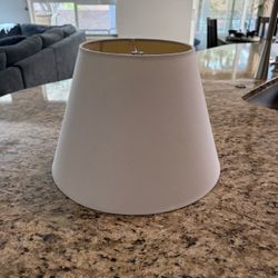 White Fabric Lamp Shade – Tapered / Drum Style