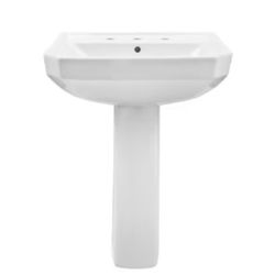 Viper® 8" Centers Standard Pedestal Bathroom Sink