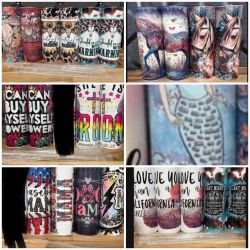 New 20 oz stainless steel tumblers