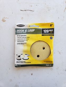 6" inch Sanding Disks Hook And Loop