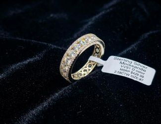 925 Pure Silver Moissanite 2.58 CT