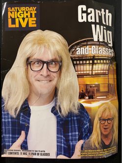 SNL Garth Wig and Glasses Costume Set