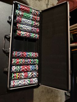 Poker Chip Set in Aluminum Case