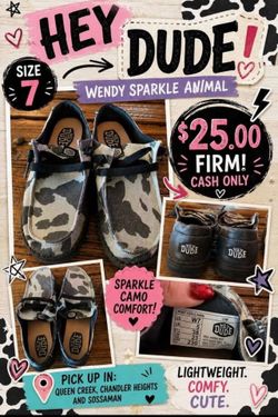 🐄🩷Holy Cow... These Hey Dudes Sparkle! 🩷🐄