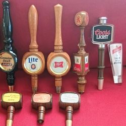 Barware 8 Total Entire collection Bar 6 Beer taps plus 2 wine taps included free. See our other great vintage art antiques jewelry watches Sports fish