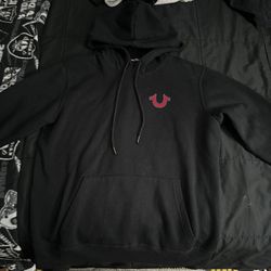 Black And Red True Religion Hoodie 