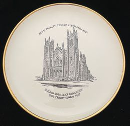 1957 Holy Trinity Church Cleveland Jubilee Commemorative Plate