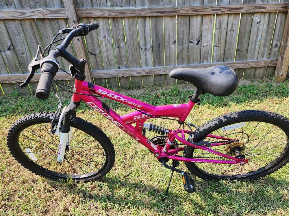 Ozone 500 Girls' Shock Force 24 in 21- Speed Full Suspension