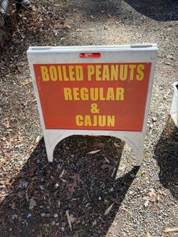 Boiled peanuts sign