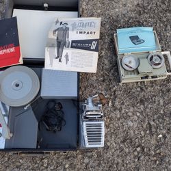 McClure Projector 61, and Senior Tape Corder.
