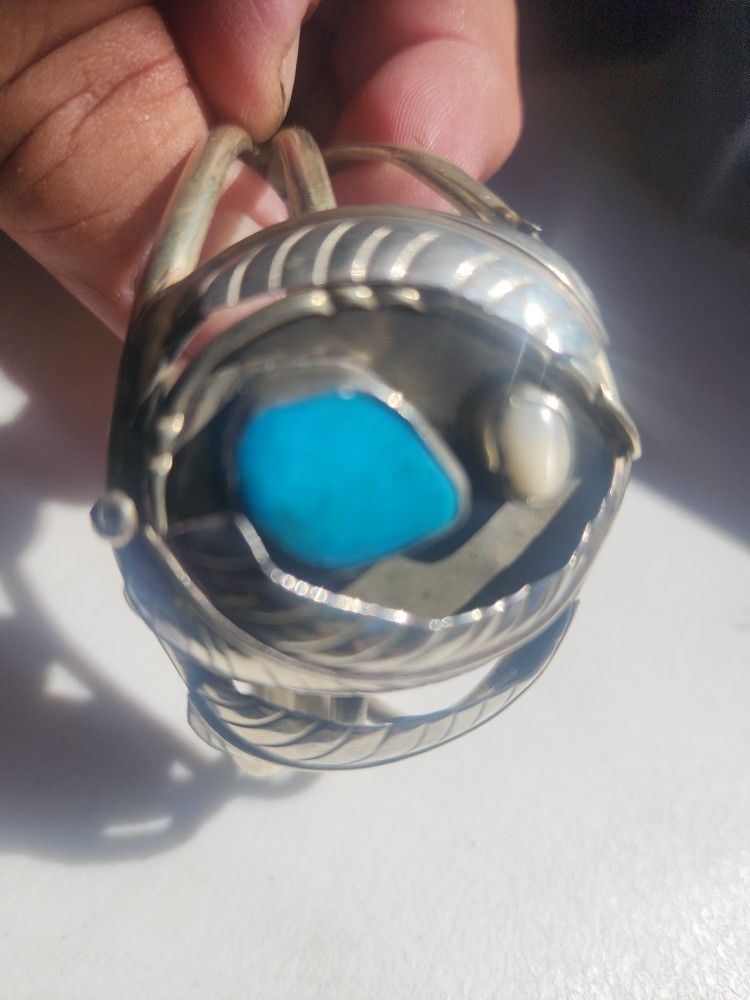 TURQUOISE STERLING BRACELET