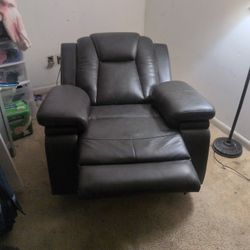 Electric Leather Recliner 