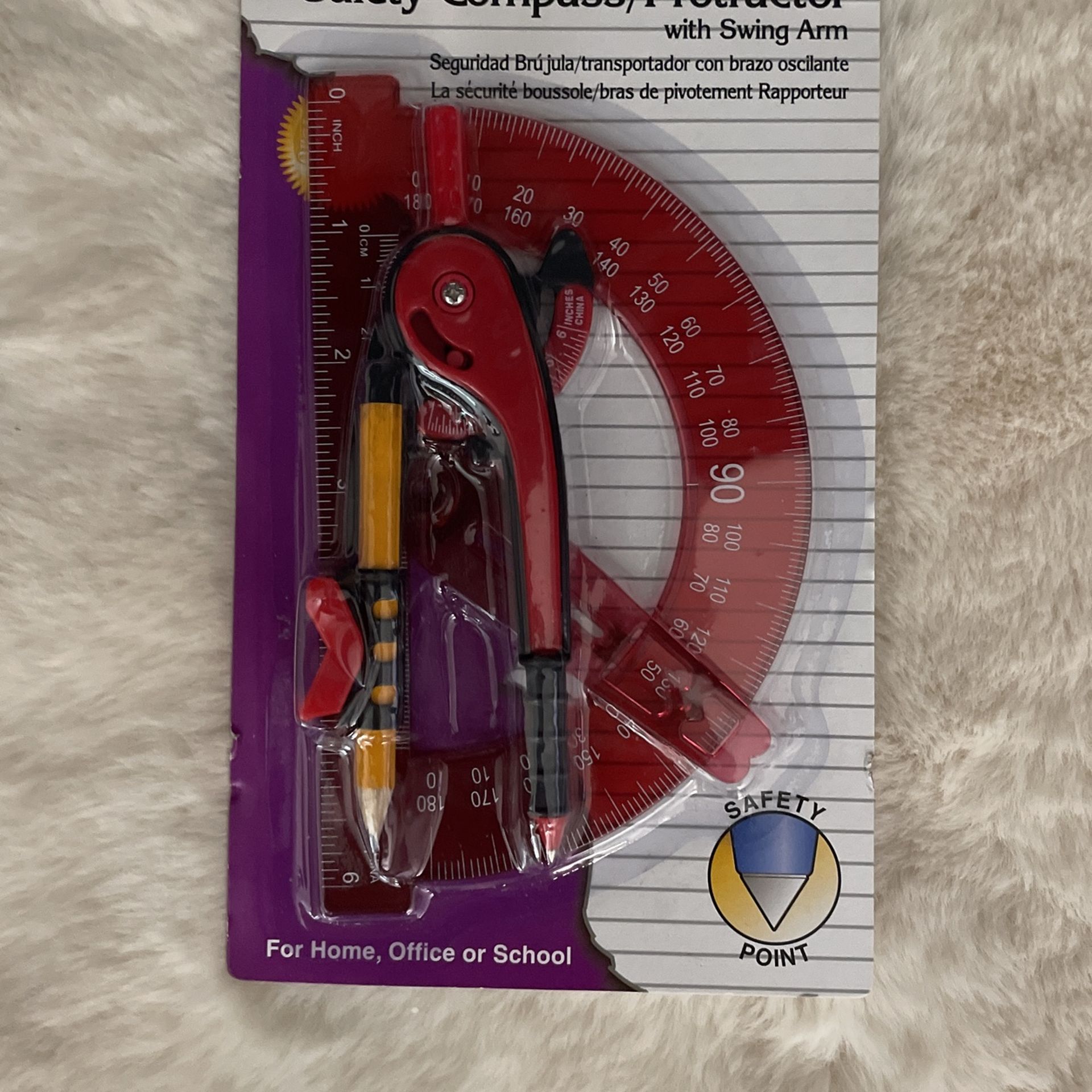 Safety Compass And Protractor