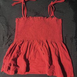  Women’s Red Babydoll Tank Top