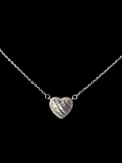Cz Heart Necklace 