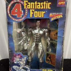 Vintage Fantastic Four Silver Surfer Deluxe Edition 10” Figure – Toy Biz (Boxed)
