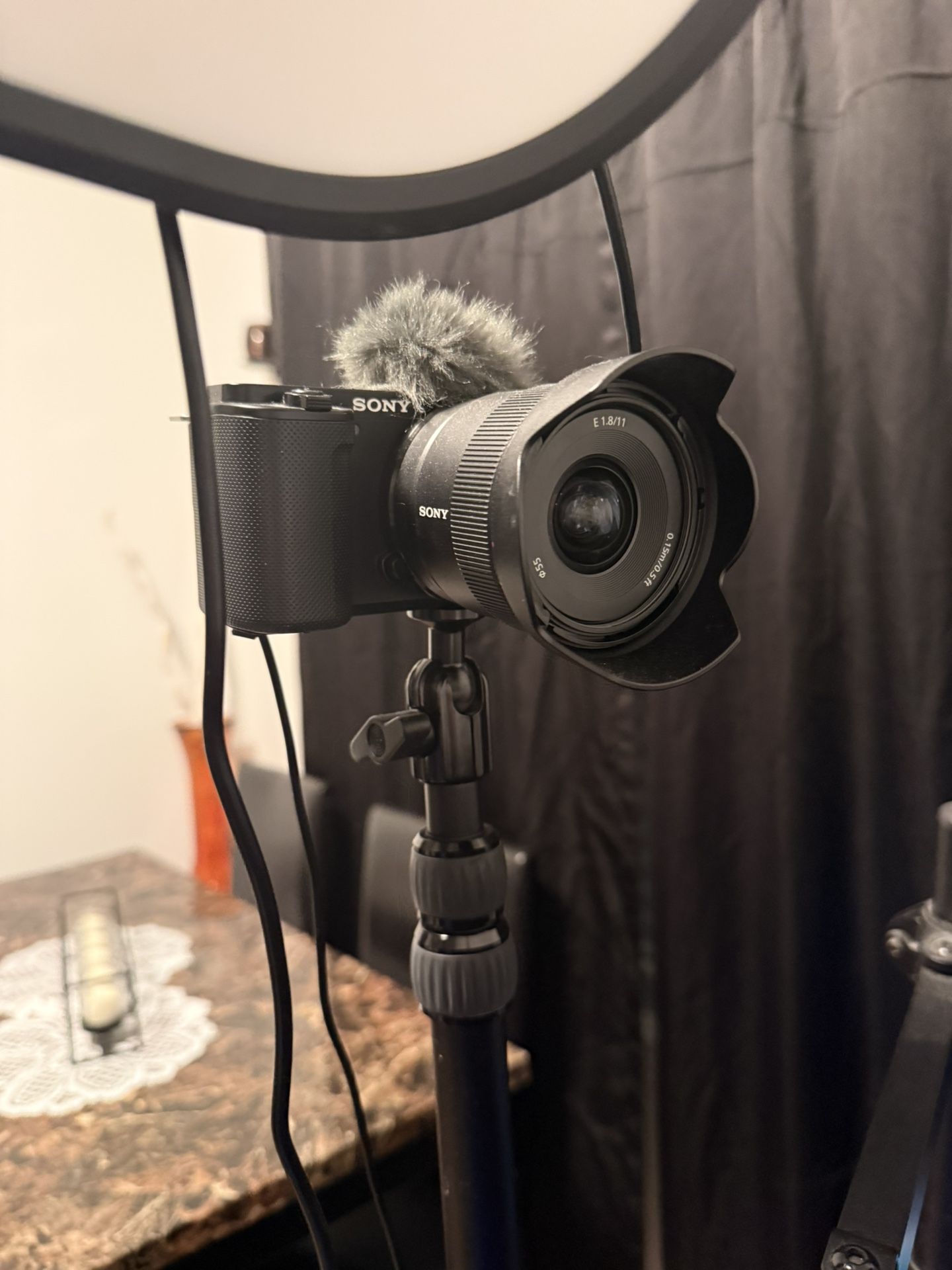 Sony Alpha ZV E10 with Sony E 11 F1.8 APS C ultra wide angle lens