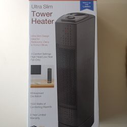 Lasko 1500W Ultra Slim Desktop Ceramic Tower Space Heater