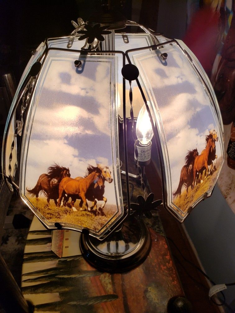 Antique Horse Lamp 