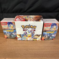 Pokemon Surging Sparks Booster Box + 2 Bundle
