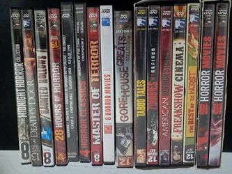 collection of 168 horror movies - dvd's