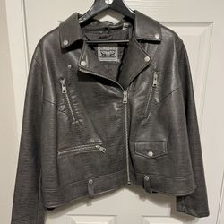 Gray Moto Jacket