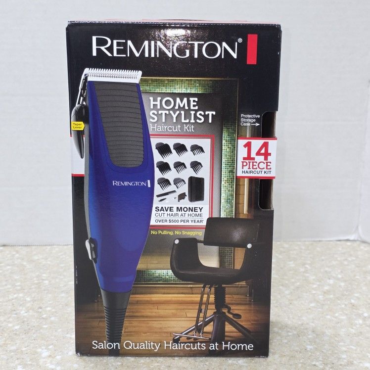 Remington Home Stylist Haircut Kit - 14 Piece Kit W/Stainless Steel Blades NIB