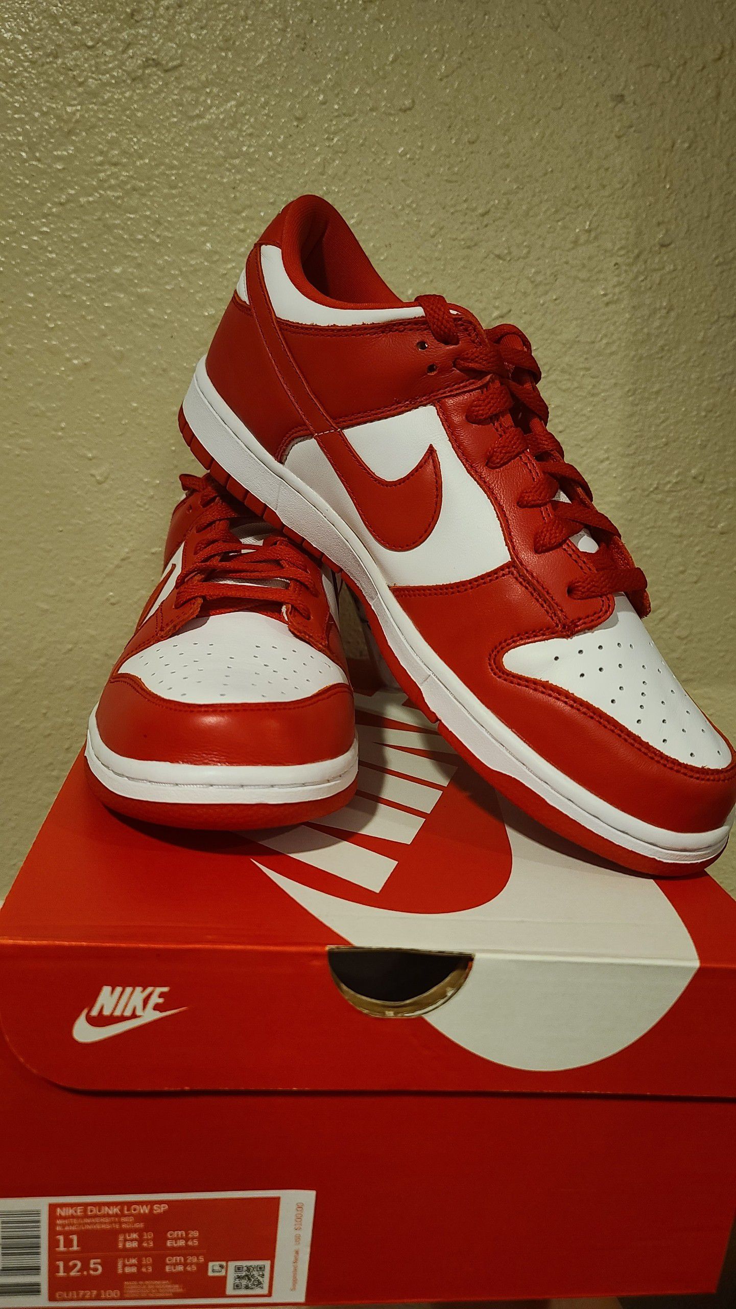 Nike Dunk Low University Red Size 11