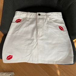 White Mini Skirt 