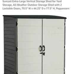Suncast Extra-Large Vertical Storage Shed