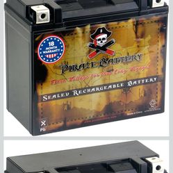 Pirate Battery YTX20HL-BS 310 CCA Maintenance-Free 12V 19Ah Battery Replacement for ATV, Harley Davidson Motorcycle, Jet Skis, Scooter, UTV, and More 