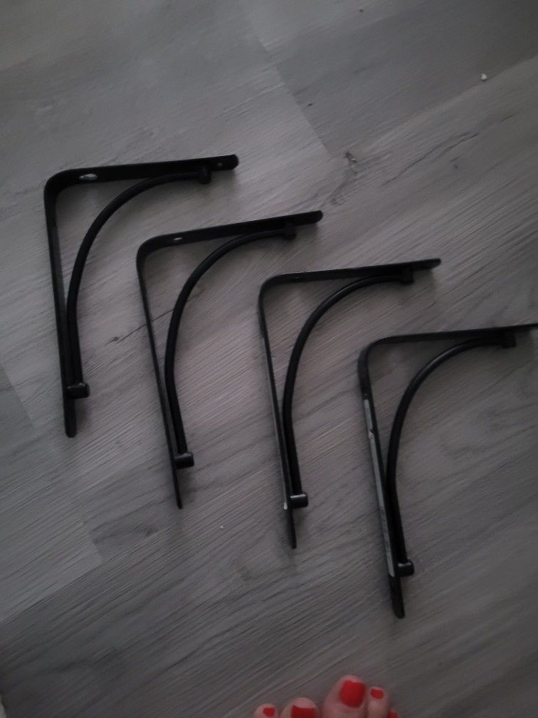 4 Shelf Brackets,8"×6"×0.75"