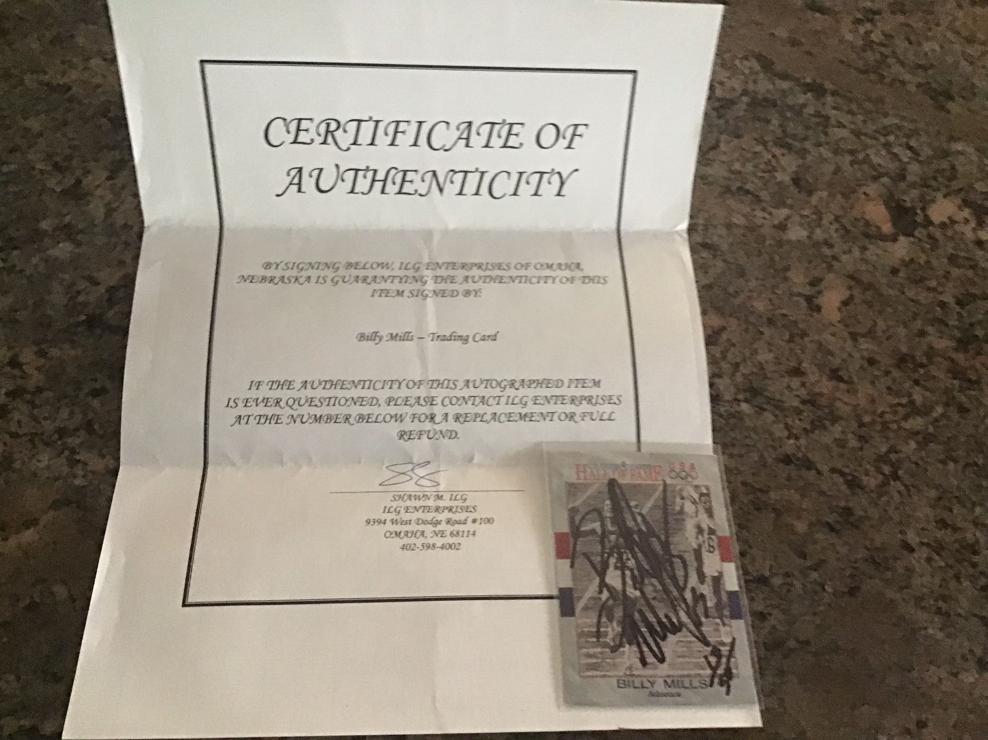 1991 Impel USA Track Olympic Hof #24 Billy Mills