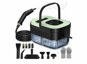 Brand New Portable Handheld Steam Cleaner with 16 Accessories – 15s Heat-Up