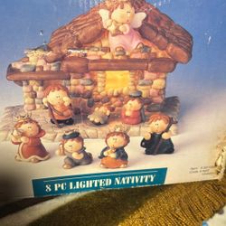 8pc Lighted Nativity