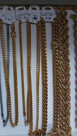 Gold. Plated...chainsEach priced Individually