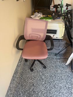 Pink office chair