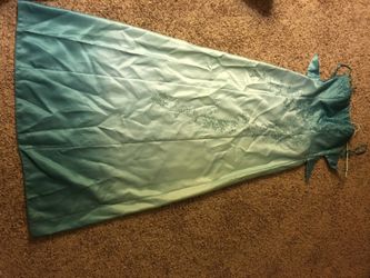 Blue prom dress