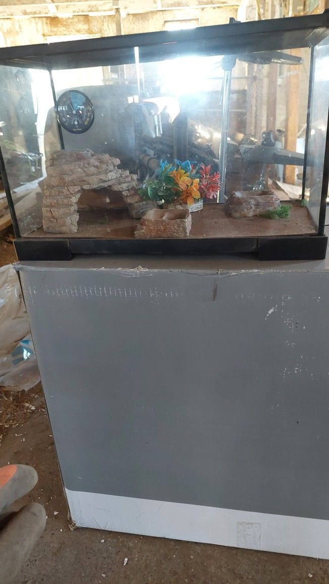 Gecko Or Any Reptile 10 gal. Tank Kit