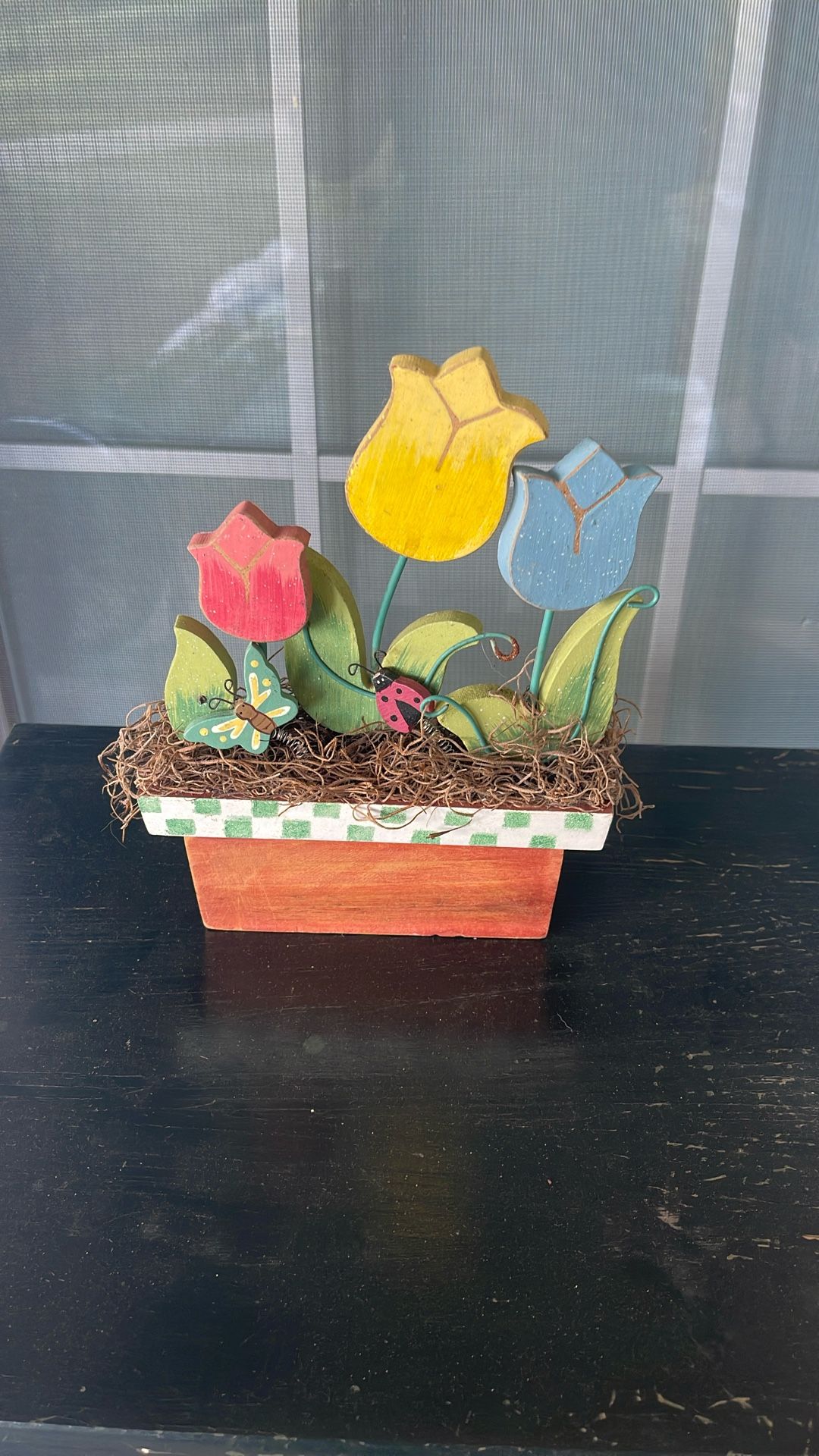 Wooden Spring Flowers