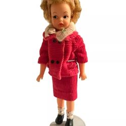 Tammy's Little Sister Pepper 9" Doll G-9 W1 1960's Ideal With Pink Outfit