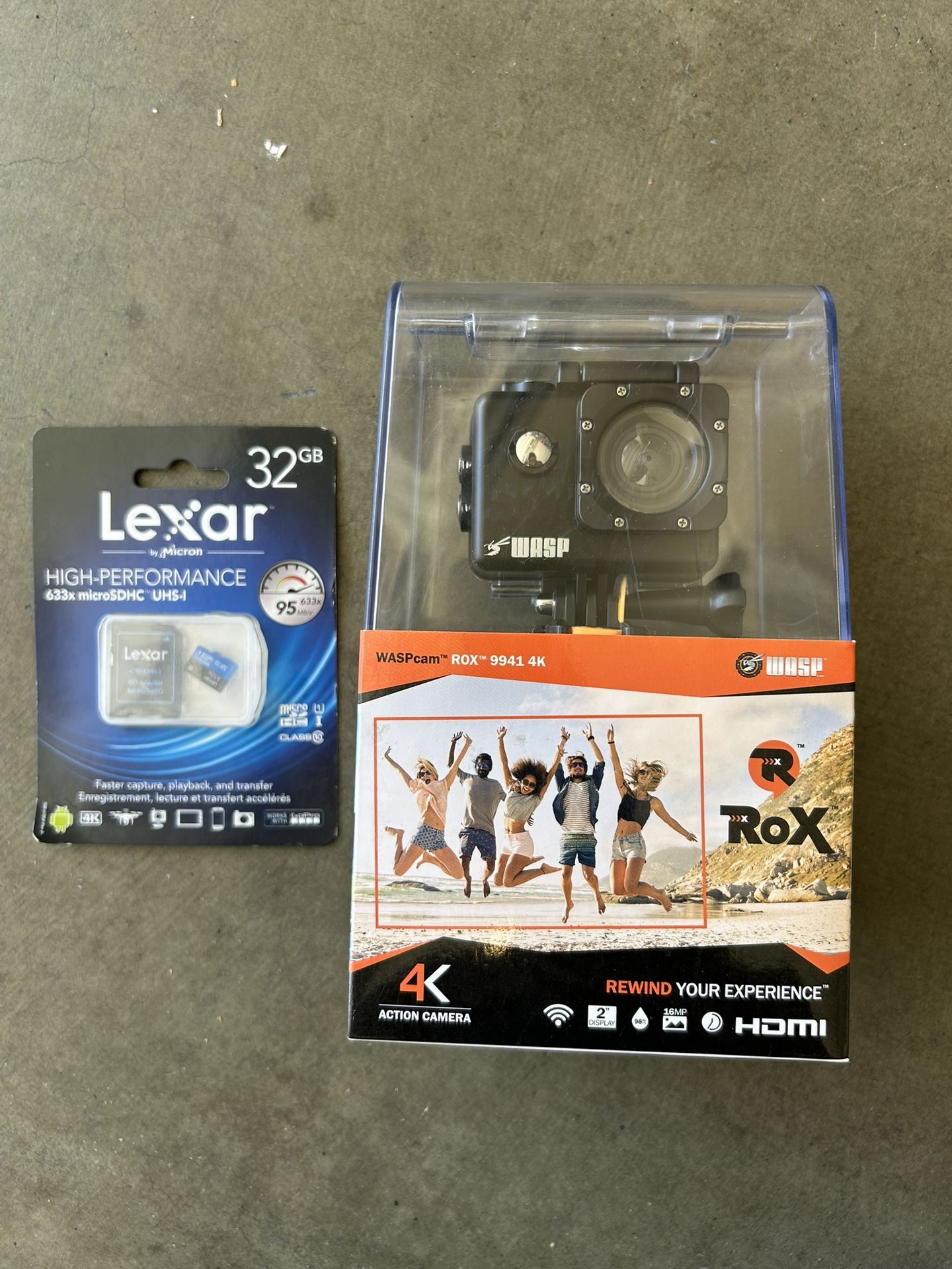 Brand New Waspcam 9941 4K Camera And SD Card