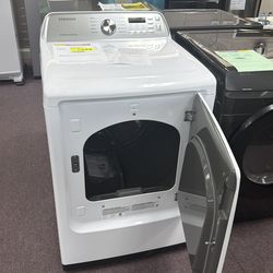 Samsung 7.4 cu. ft. Vented Front Load Smart Electric Dryer in White with Sensor Dry