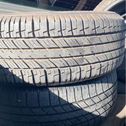 235/60/18 two tires in good condition they have about 60%