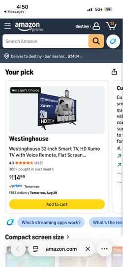 Westinghouse tv