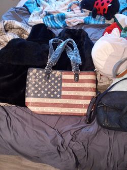 American Flag Texas Purse 