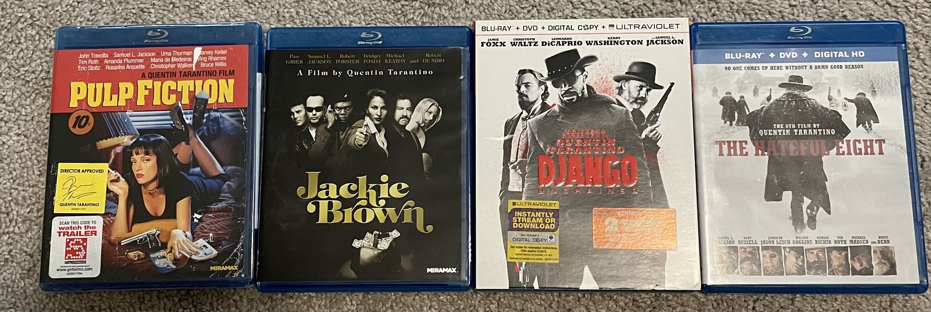 Quentin Tarantino Movies - 4 Blu Rays