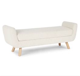 Article Gabriola 60" Bench - Ivory Bouclé