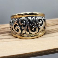 14k Gold & Silver James Avery Ring 